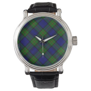 Murray tartan blue green plaid watch