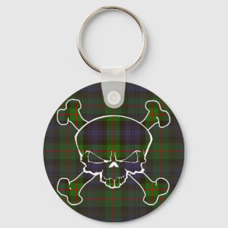 Murray Tartan Skull No Banner Keychain