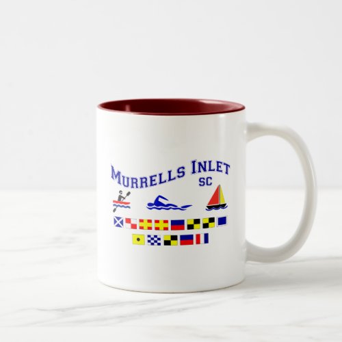 Murrells Inlet SC Signal Flags Two_Tone Coffee Mug