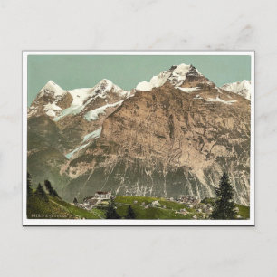 Murren, general view, Bernese Oberland, Switzerlan Postcard