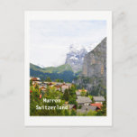 Murren in Switzerland Postcard