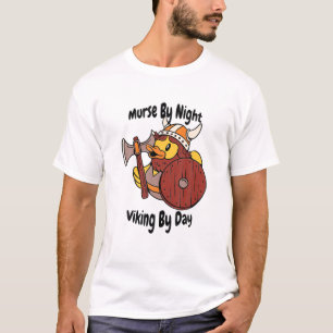 Murse Lifesavers Male Nurse Murse By Night Viking T-Shirt