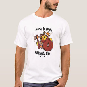 Murse Lifesavers Male Nurse Murse By Night Viking T-Shirt