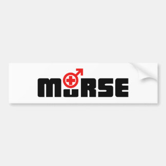 Murse logo on white bumper sticker