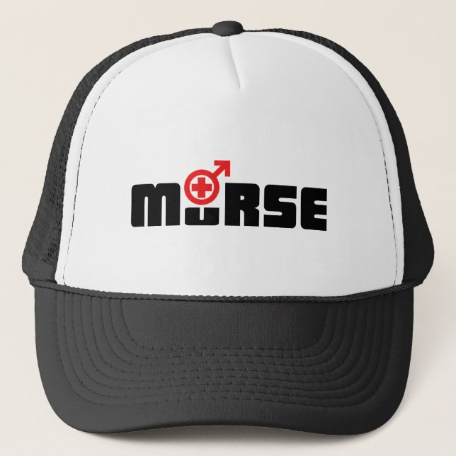 Murse logo on white trucker hat (Front)