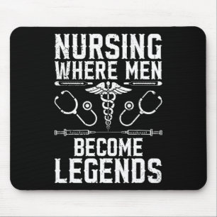 Murse Male Nurse Student Man Nurses Murse Rn Gradu Mouse Pad