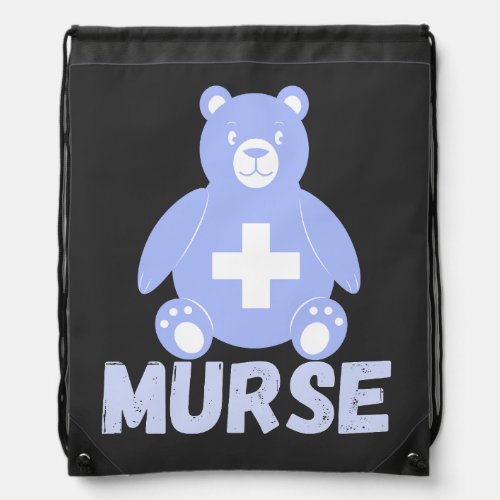 Murse Man Nurse men nurse male nurse Drawstring Bag