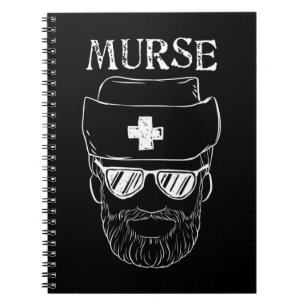 Murse Nurse Man Funny Tshirt gift for Male Nurse M Notebook