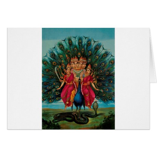 MURUGAN HINDU GOD CARDS (Front Horizontal)