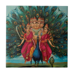 MURUGAN HINDU GOD TILE