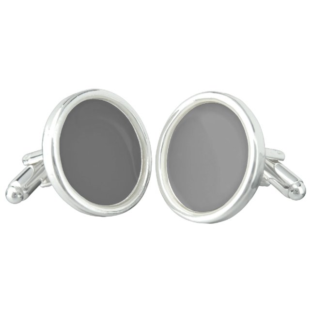 Murugi Accessories Graphite-Glow Silver Tone   Cufflinks (Angled)