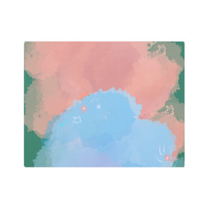 Murugi ArtStore Blue Lagoon Metal Wall Art