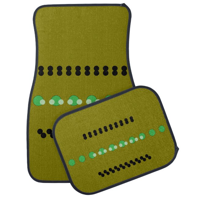 Murugi Auto Accessories Golden Trails  Full Set 4 Car Floor Mat (Set)