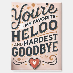 Murugi Home & Decor Favorite-Hello Rectangle Magn Magnet