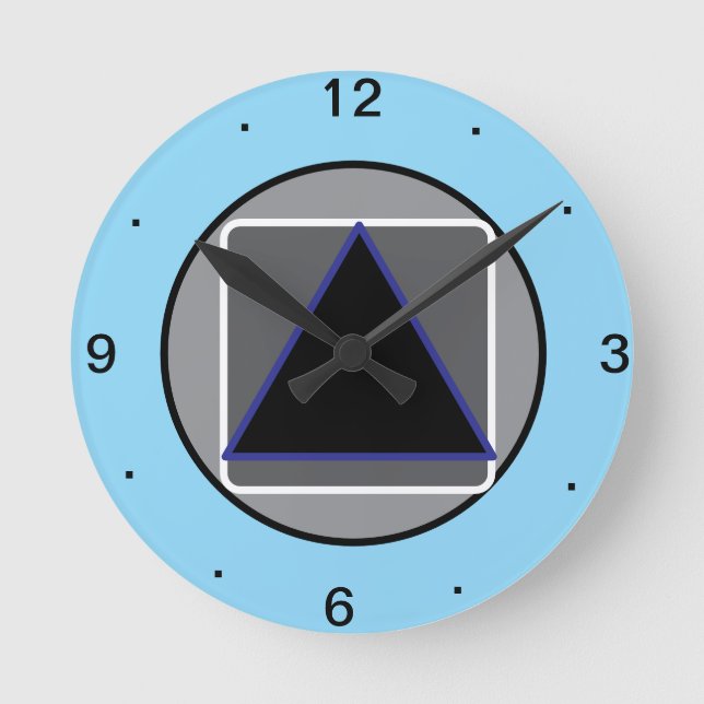 Murugi Home & Decor    Layers of Logic  Round Clock (Front)