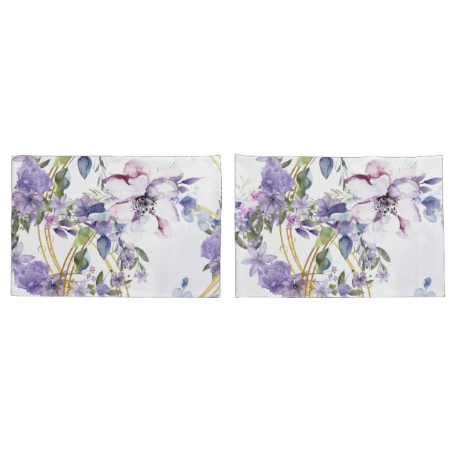 Murugi Luxe Beddings Regal Blossom Pair of  Pillow Case (Back-Set)