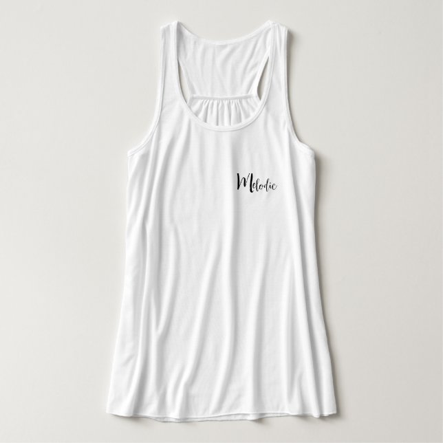 Murugi Wear Melodic Women's BellaCanvas Flowy Race Tank Top (Design Front)