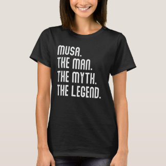 MUSA Man Myth Legend Shirt Gifts For Mens Funny MU