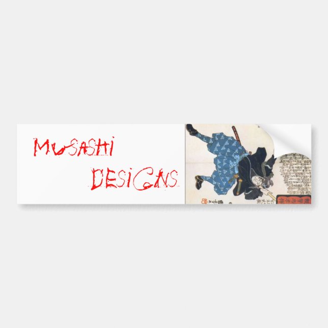 Musashi Designs Bumper Sticker (Front)