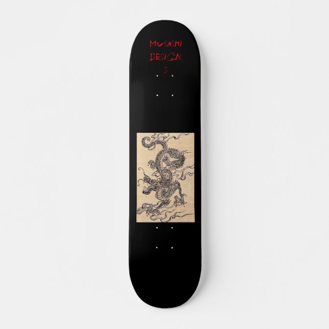 Musashi Designs Dragon Skateboard Deck (Front)