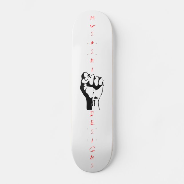 Musashi Designs Fist Skateboard Deck (Front)