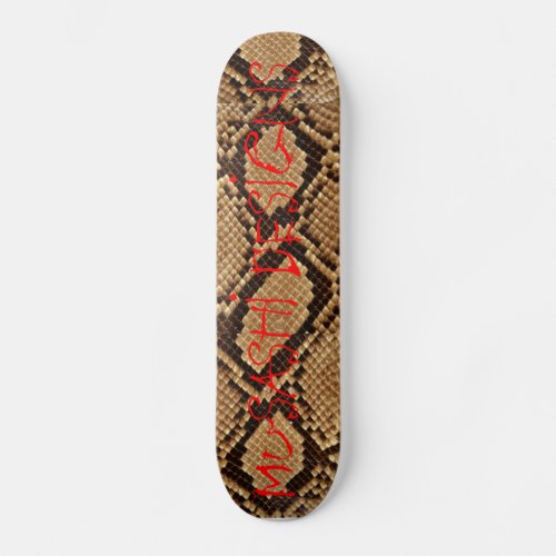 Musashi Designs Snakeskin Skateboard Deck