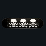 Musashi Designs Triple Skull Skateboard<br><div class="desc">What's better than a skull and crossbones on your deck?  Three of them.  Available in many different deck sizes.</div>