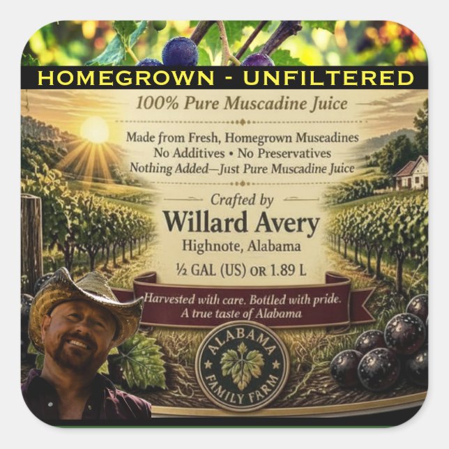 Muscadine Juice Label (Front)