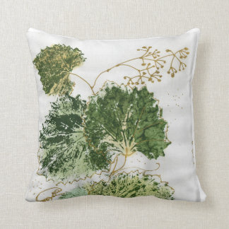 Muscat Grape Leaves Throw Pillow