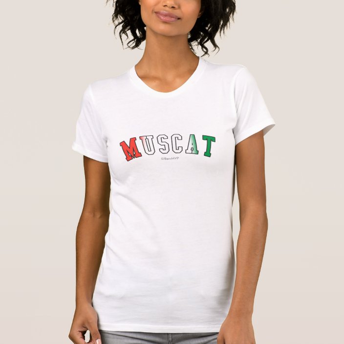 Muscat in Oman National Flag Colors Shirt
