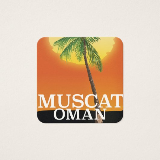 Muscat Oman vacation poster (Front)