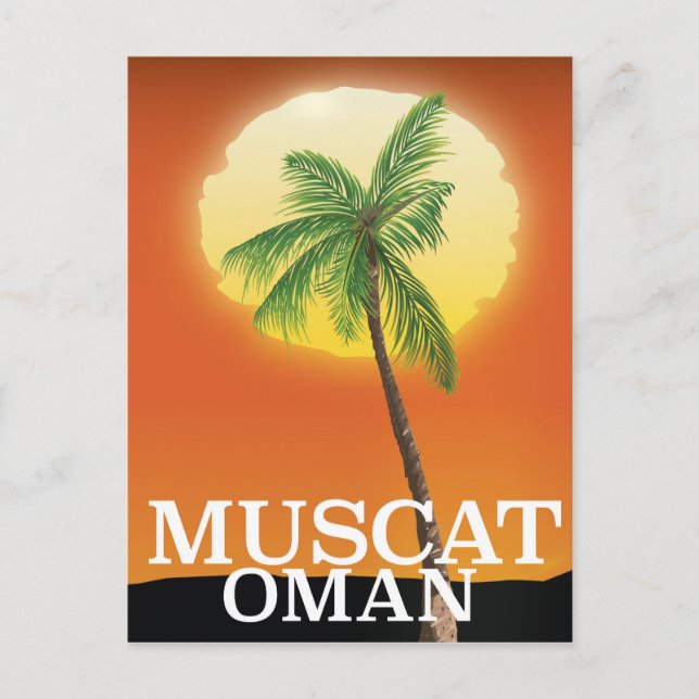 Muscat Oman vacation poster Postcard (Front)