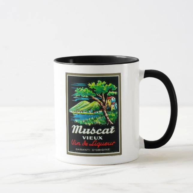 Muscat Vieux Wine LabelEurope Mug (Right)