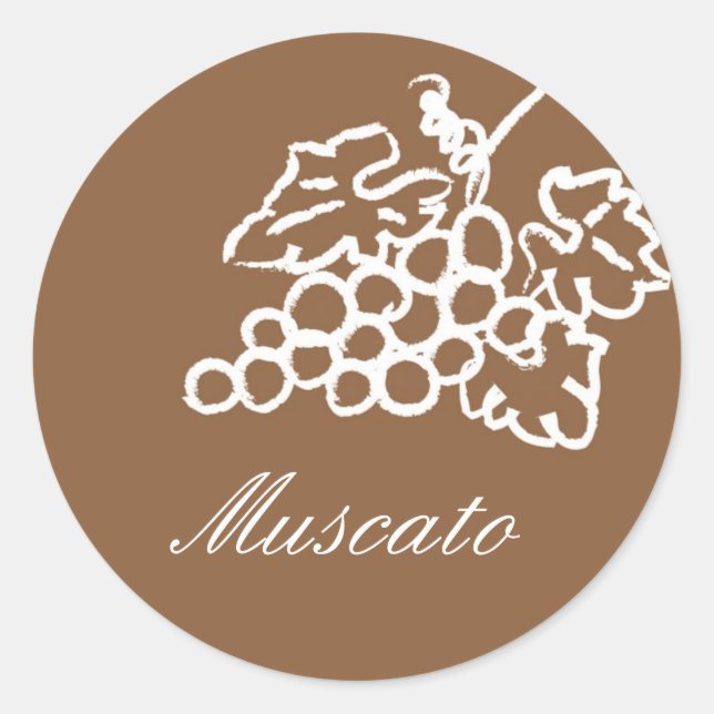 Muscato - Customized Classic Round Sticker (Front)