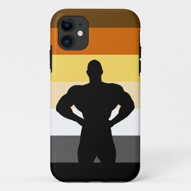 Muscle Bear Bear Pride Flag Case-Mate iPhone Case (Back)