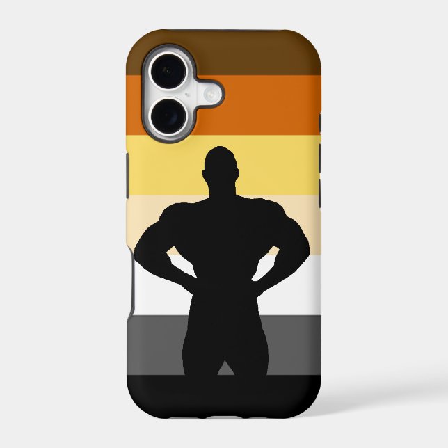 Muscle Bear Bear Pride Flag Iphone Case (Back)