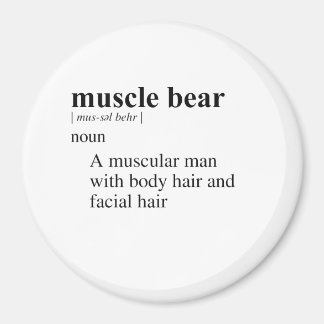 MUSCLE BEAR DEFINITION MAGNET