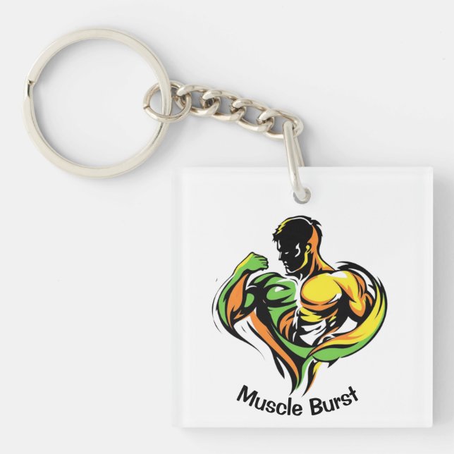Muscle Burst Keychain (Front)