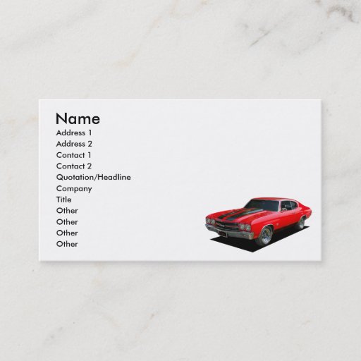Customizable Muscle Business Cards