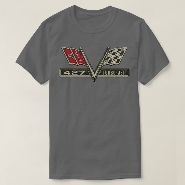 Muscle Car 427 TurboJet 1966 T-Shirt (Design Front)