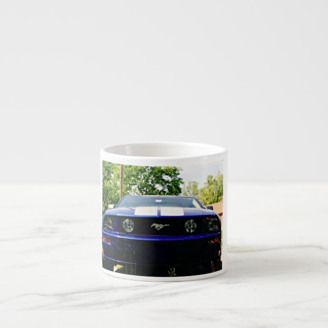 Muscle car Blue Espresso Mug (Front)