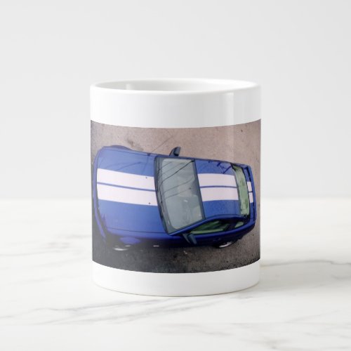 Muscle car Blue Jumbo Mug