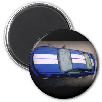 Muscle Car- Blue Magnet by stopnbuy at Zazzle