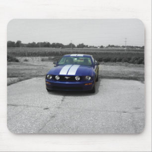 Muscle car Blue Mousepad