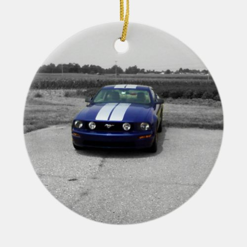 Muscle car Blue Ornament