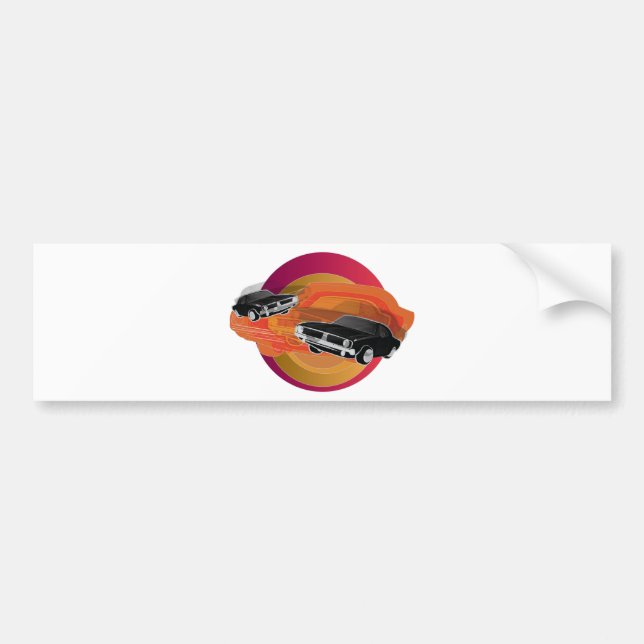 Muscle Car Bumper Sticker (Front)