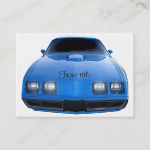 Muscle Car Business Card