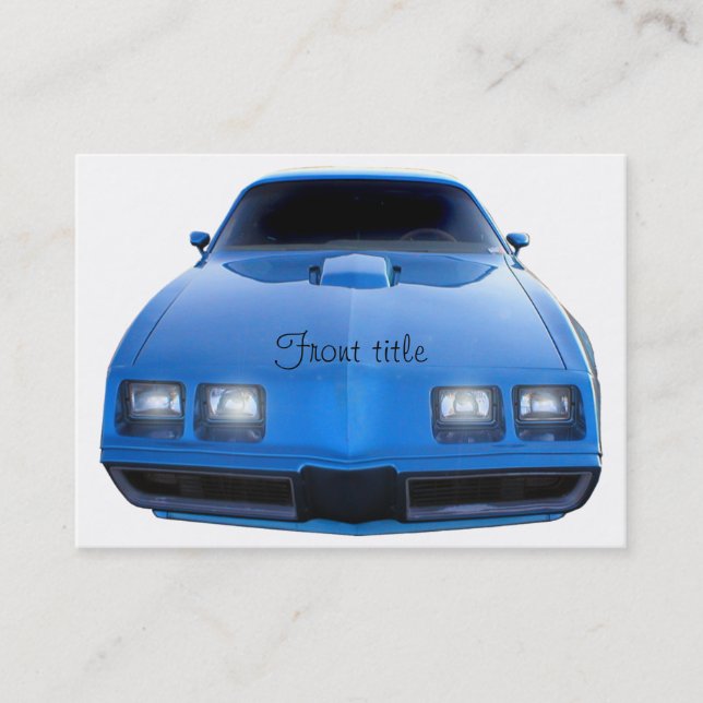 Muscle Car Business Card (Front)