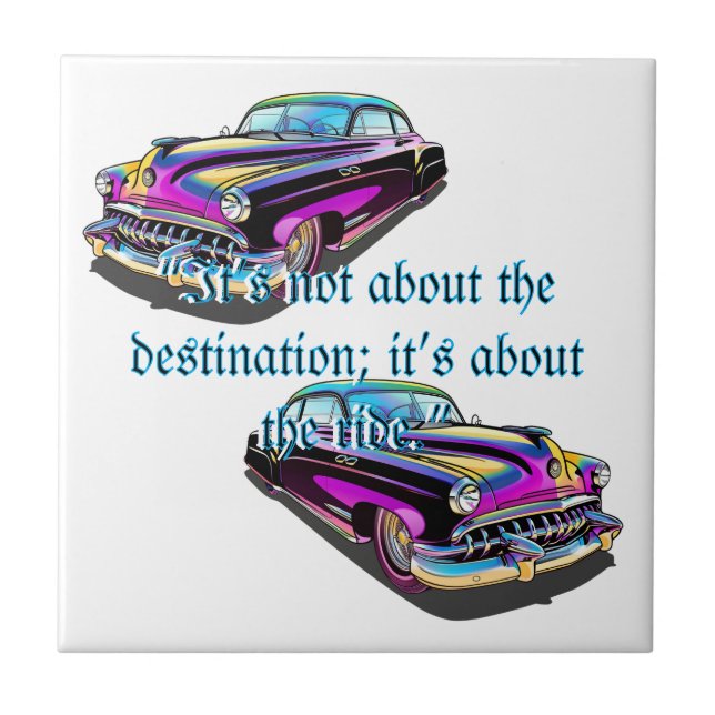 Muscle Car Ceramic Tile (Front)