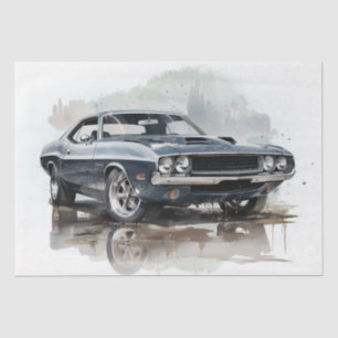 Muscle Car Decoupage Tissue Paper